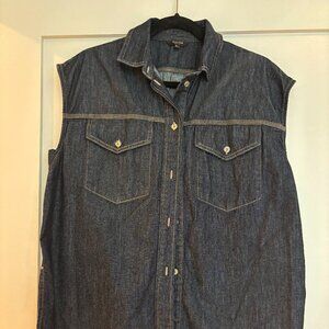 Massimo Dutti Chambray Vest / Shirt